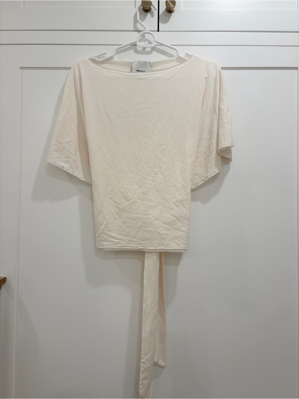 Reformation Avery knit top - cream